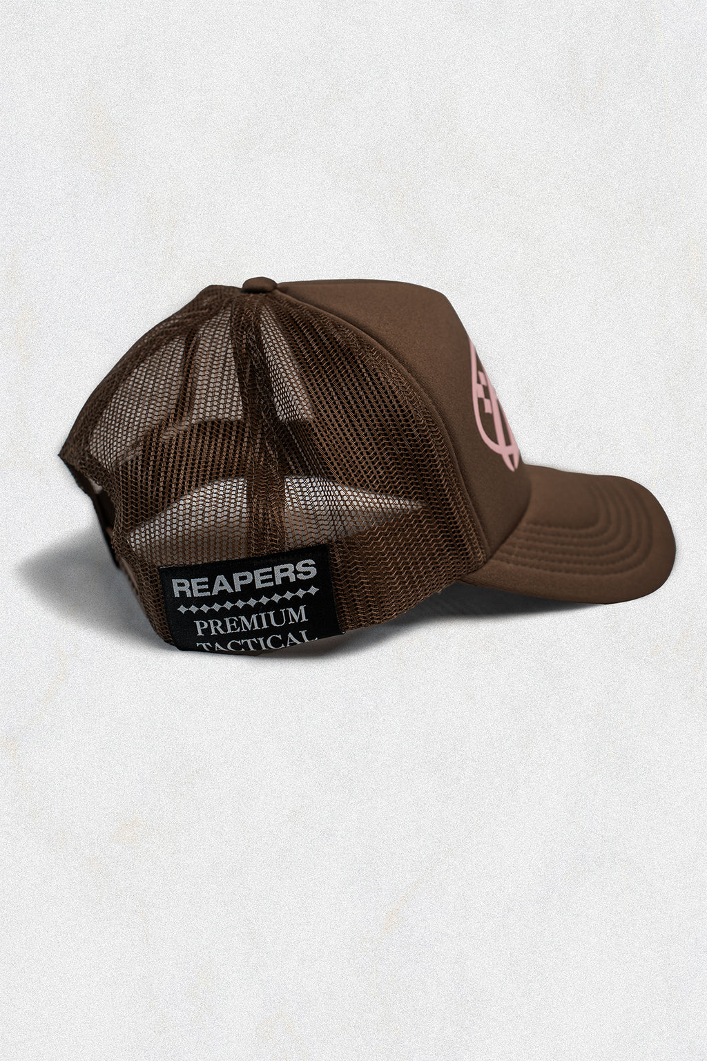 Reapers Big Reflective Foam Trucker Hat - Brown
